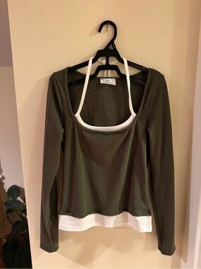 Layered Long-Sleeve Top - Double layered